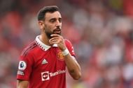 Bruno Fernandes in action against Arsenal